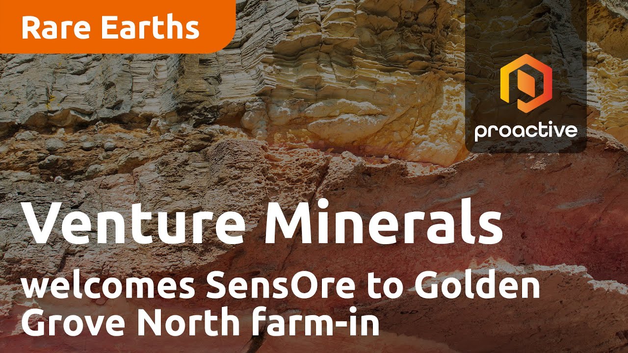 Venture Minerals welcomes SensOre to Golden Grove North farm-in