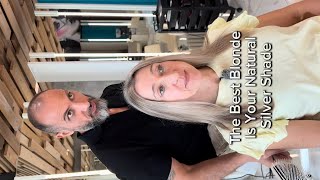 ✨ The God Blend ✨Your best blonde is your natural silver color …