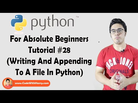 Writing And Appending To A File | Python Tutorials For Absolute Beginners In Hindi 28