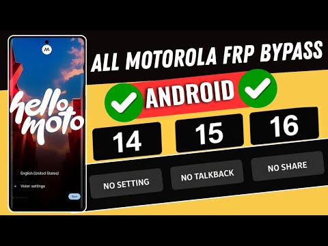🔐 Motorola FRP Bypass 2025 — Google Account Unlock on Android 14/15/16 (Step-By-Step)