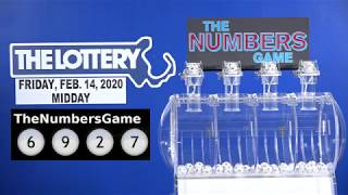 Midday Numbers Game Drawing: Friday, February 14, 2020