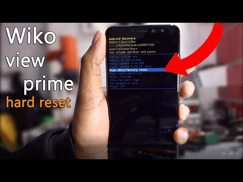 Wiko view prime hard reset