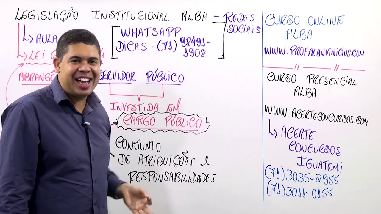 Aula 10 - Legislação ALBA - Assembleia Legislativa - Prof. Alan Vinícius - Redes Sociais