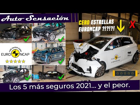 Los 5 coches más seguros Euro NCAP del 2021 …. y el que se queda con CERO estrellas.