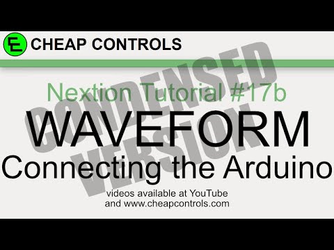 #108 Nextion Display - waveform sin wave part 2 - Nextion Tutorial - condensed
