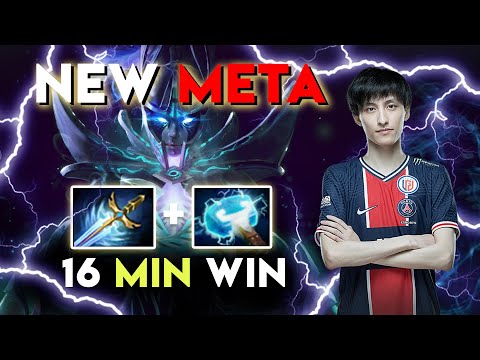 Dota 2 phantom assassin NEW META maelstrom build by AME 16min win the game ! Dota2 TI10