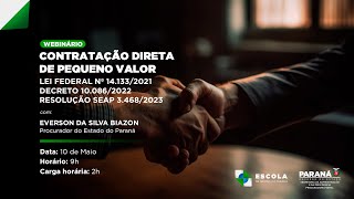 Contratação Direta de pequeno valor