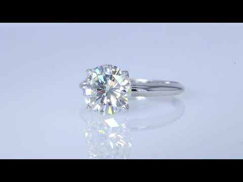 2.38CT Round Brilliant Diamond Solitaire (FACES UP LIKE 3CT)GIA Cert/Appr $35K LCRings.com $14,995