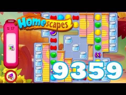 Homescapes Level 9359 HD | 3 - match puzzle game | gameplay | android | GameGo Game | IOS