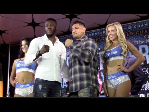 DEONTAY WILDER v CHRIS ARREOLA - OFFICIAL FACE TO FACE STAIR DOWN / WBC WORLD CHAMPIONSHIP BOXING