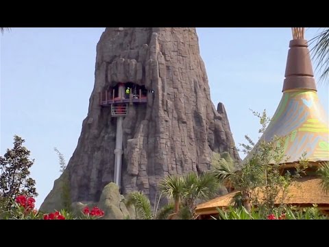 Ko'okiri Body Plunge slide testing at Volcano Bay water park, Universal Orlando