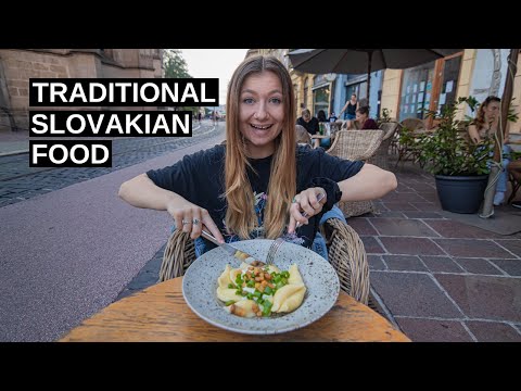 Trying Slovakian food in Kosice