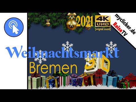 3D Bremen Weihnachtsmarkt abend nacht real original sound vuze dji DEZ2021