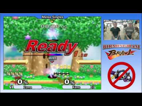 Birmingham Brawl 3 Melee Singles - Zoma (Fox) vs. Keno (Peach, Falcon, Falco)