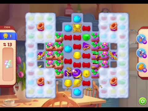 HomeScapes Level 7304 no boosters (16 moves)