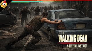ALMOST DIDN'T MAKE IT! Pushing a car surrounded by zombies | TWD Survival Instinct