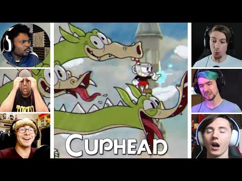 Let's Players Reaction To Grim Matchstick (Boss) Last Phase | Cuphead