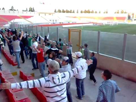 hibs fans  celebrating - ( (VALLETTA 0 - 0 FLORIANA)