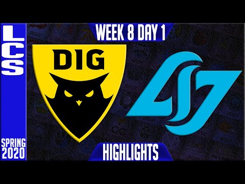 DIG vs CLG Highlights | LCS Spring 2020 W8D1 | Dignitas vs Counter Logic Gaming