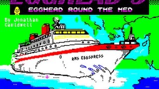 REVIEW OF EGGHEAD ROUND THE MED (SPECTRUM 128K/ZX VEGA, CRONOSOFT, 2008)