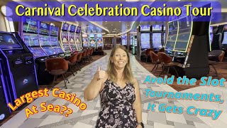 Carnival Celebration Casino Tour - Is this the Largest Casino at Sea?