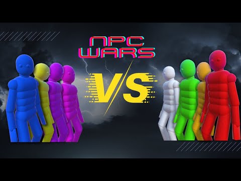 EPIC NPC WARS |  10 VS 10  NPC TOURNAMENT | OVERGROWTH  Active Ragdoll Physics | BATTLEFIELD
