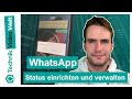 WhatsApp Set Up And Manage Status ️