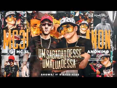 MC 3L, MC ANÔNIMO - UM SABADÃO DESSE UMA LUA DESSA / VERSÃO BREGA FUNK | DJ CHAVOSO