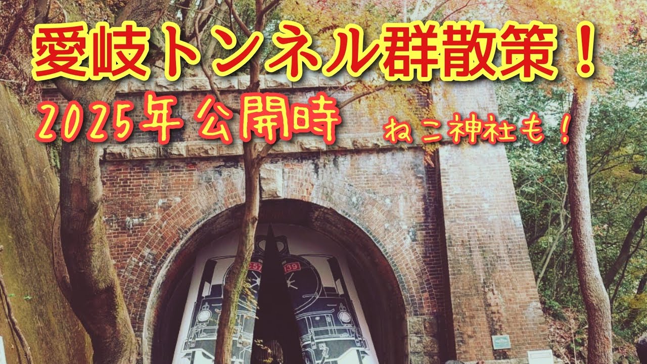 愛岐トンネル群公開時散策！ねこ神社も✨2025年秋【春日井市】