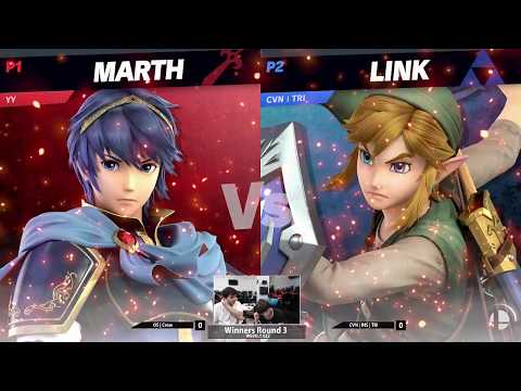 Crow (Marth) vs. CVN | INS | TRI (Link) - OSUW#22 - Winners Round 3