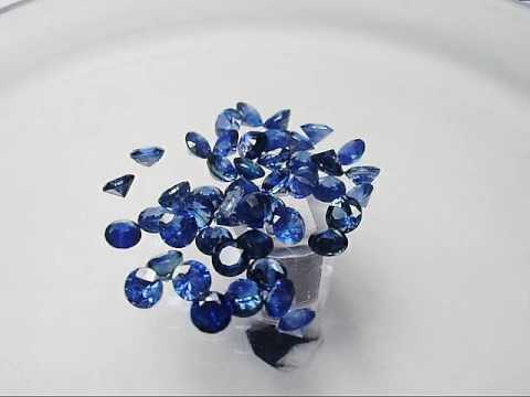 Kornblumenblaue Saphire 3mm