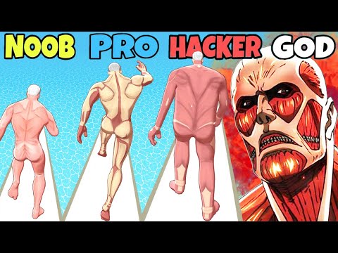 NOOB vs PRO vs HACKER vs GOD in Titan Rush 3D