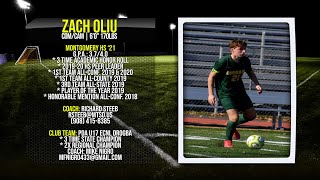 Zach Oliu 2020 Soccer Highlights | Montgomery (NJ) HS '21