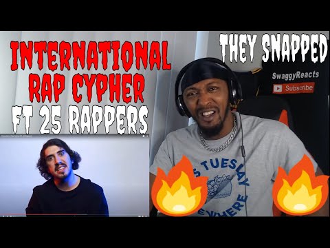 Swaggy Reacts To - International Rap Cypher (Ft. 25 Rappers) | Reaction