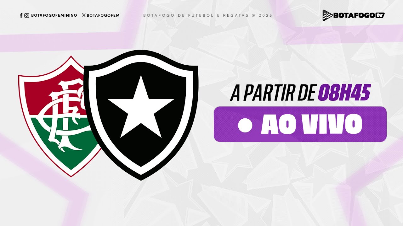 AO VIVO | Botafogo enfrenta o Fluminense em Xerém pela Copa Rio Feminina 2025