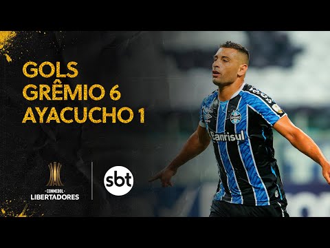 Os gols de Grêmio 6 x 1 Ayacucho - Copa Libertadores da América | #LibertadoresNoSBT​