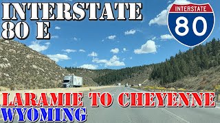 I-80 East - Laramie to Cheyenne - Wyoming - 4K Highway Drive
