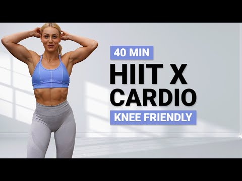 40 MIN HIIT WORKOUT KNEE FRIENDLY | No Jumps | No Squats | No Lunges | Cardio | Sweaty