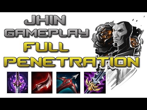 League of Legends Jhin Full Penetration Runes - Masteries - Gameplays