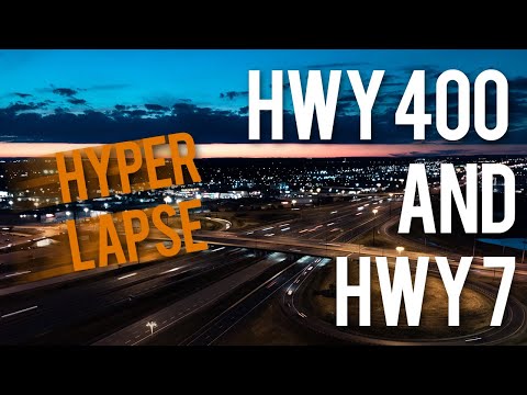 Highway 400 & Highway 7 Woodbridge, Ontario Hyperlapse - 2022-07-26