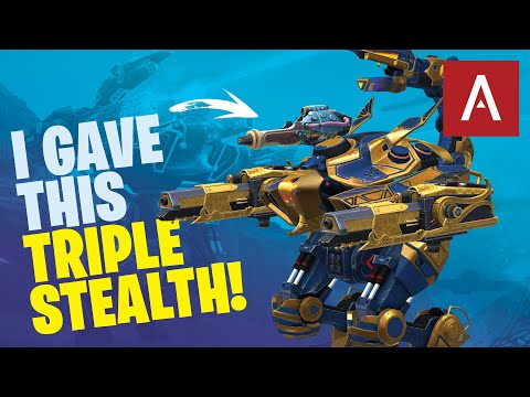 War Robots - Scorpion with TRIPLE STEALTH using NEW Cloaking Module WR Max Gameplay