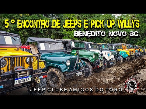 5º Encontro de Jeeps e Pick up Willys de Benedito Novo SC Jeep Clube Amigos do Toro .