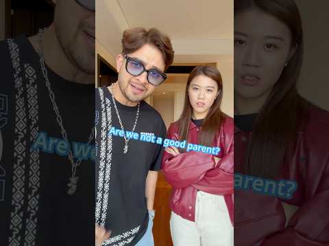 Rate our parenting skill🧐 #shorts #couple #relationship