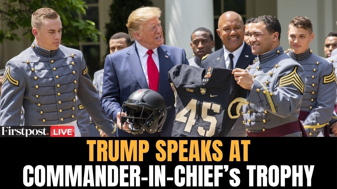 Trump LIVE: US President Donald Trump Speaks at Commander-in-Chief's Trophy