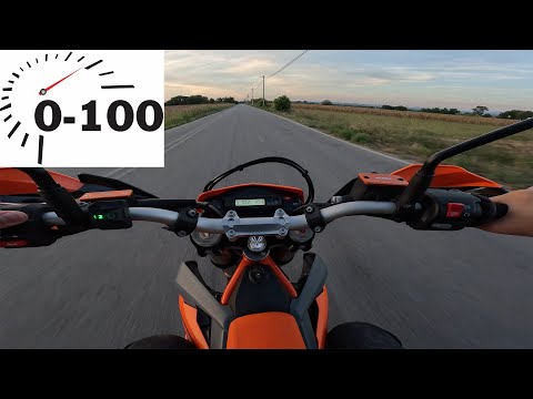 KTM 690 ENDURO R 2023 | 0-100 kmh, 20-100 kmh, 50-100 kmh, 0-130 kmh, 50-130 kmh