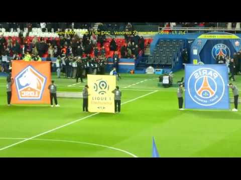 PSG / Lille 22.11.2019 : 2-0 (L1 J14) 4/5 : Entrée des deux équipes+Tifos