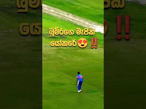 අන්තිම වෙනකන් බලපන් ‼️🤣 Jasprit Bumrah Bowling #srilankacricket #shorts #pathumnissanka
