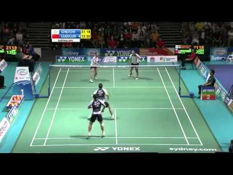 2012 Yonex Australian Badminton Open WDF Luo Luo vs Cheng Chien   YouTube