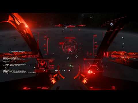 STAR CITIZEN 3.17.4 LIVE | Ramming player bounty D3LTA2 with my Glaive (I got banned)