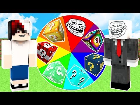 ŞANS BLOKLARI ÇARK ÇEVİRME OYNADIK! 😱 - Minecraft